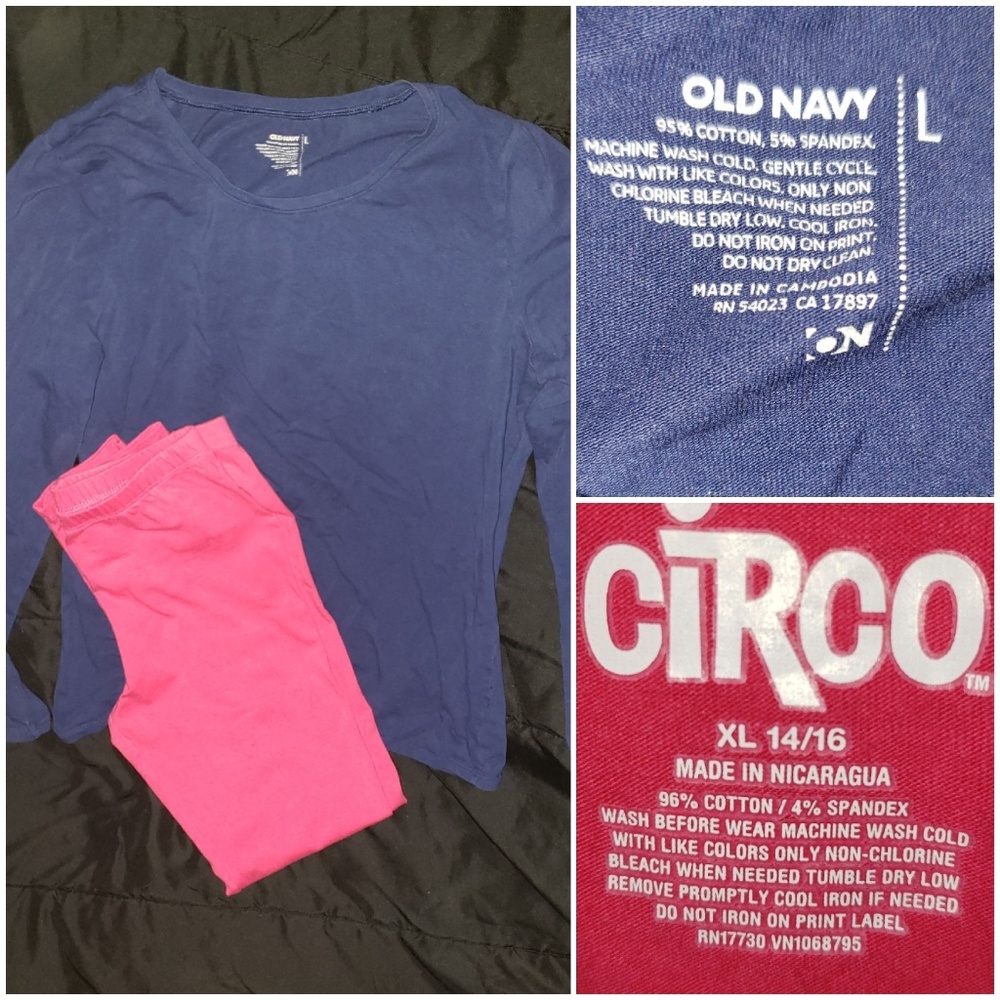 Girl's leggings and shirt